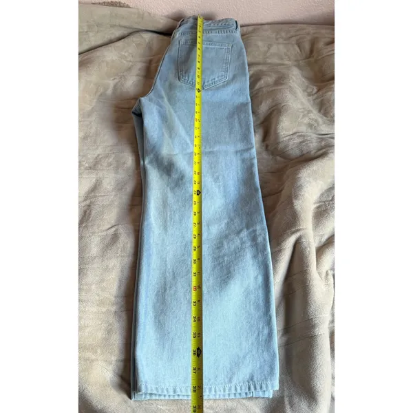 SHEIN Dazy Light Blue High Waisted Straight Leg Jeans - Image 8