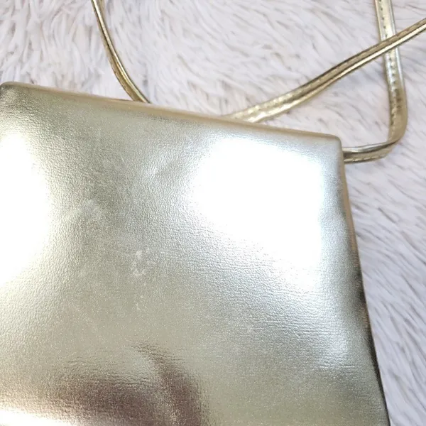 Small Gold Evening Formal Party Purse Shoulder Bag - Image 3