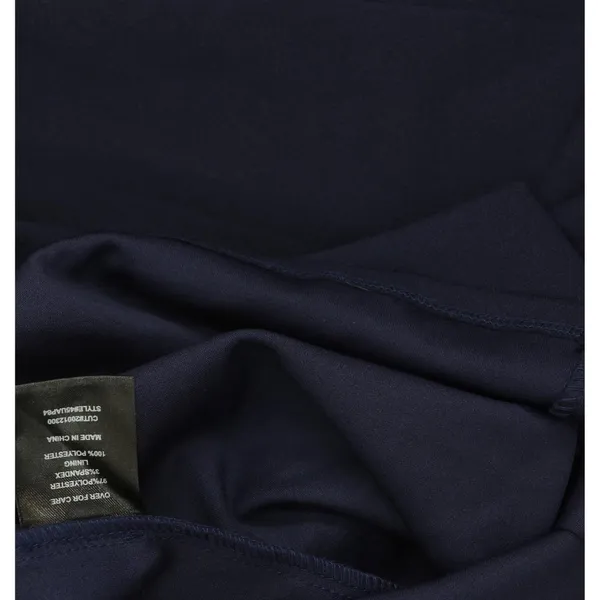 NWT B. Darlin Sleeve Mockneck Fit Flare Faux Pocket Mini Dress Navy Blue 13/14 - Image 9