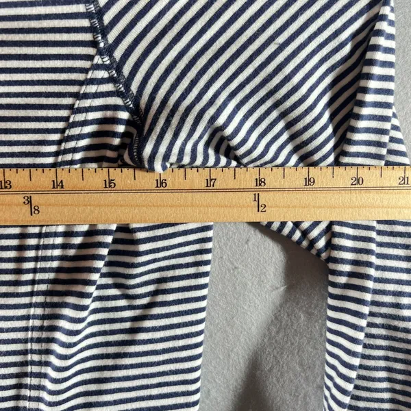 753 | Lauren Ralph Lauren‎ Active Striped Full Zip Track Jacket Navy Womens Med - Image 3