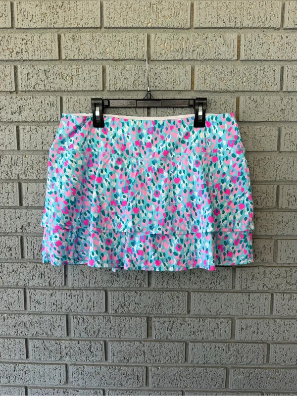 Lilly Pulitzer Luxletic Adlai Skort Multi Hottie Dottie Size Large Tennis Golf - Image 2