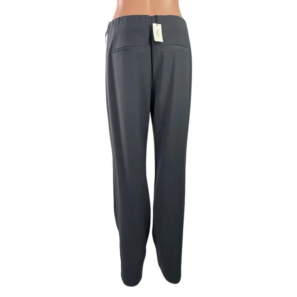 NEW Abercrombie & Fitch Quinn Gray Pleated High Rise Straight Leg Dress Pants 29 - Image 3