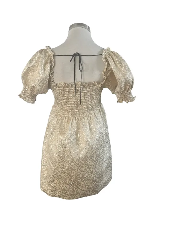 The Hill House Home Athena Nap Dress Metallic Size Small - Image 7
