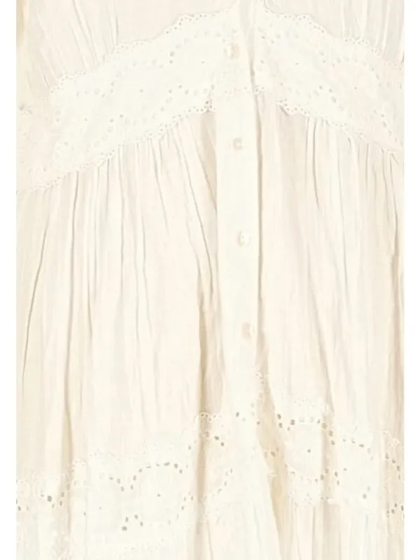 April Cornell White Cotton Maxi Dress XXL - Image 5