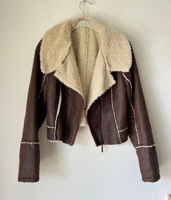 LF Shearling Aviator Jacket - Image 2