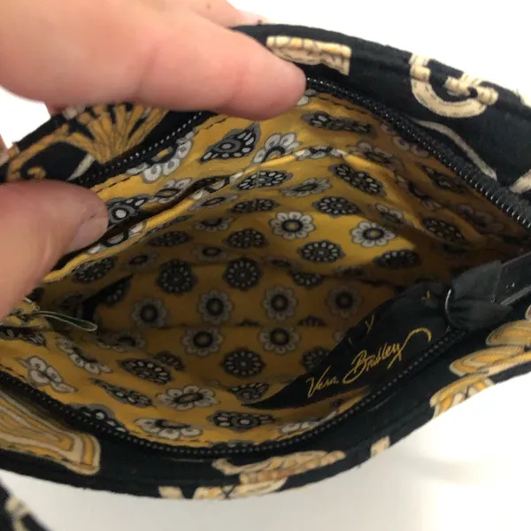 RETIRED Vera Bradley women’s Hannah yellow bird pattern small‎ handbag - Image 6