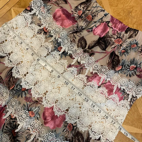NWOT!! For Love & Lemons Cadence Off The Shoulder Boho Mini Dress Size Medium - Image 10
