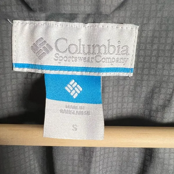 Columbia Pardon My Trench Gray Belted Hooded Windbreaker Rain Jacket Size S - Image 9