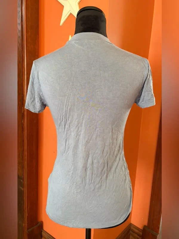 5/$25‼️ Active USA Classic Short-Sleeve Mock Neck Top - Image 3