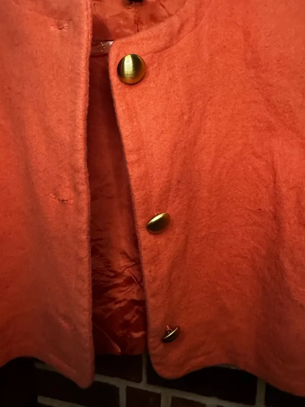 Vintage Hunt Club Cropped Coral Cardigan - Image 3