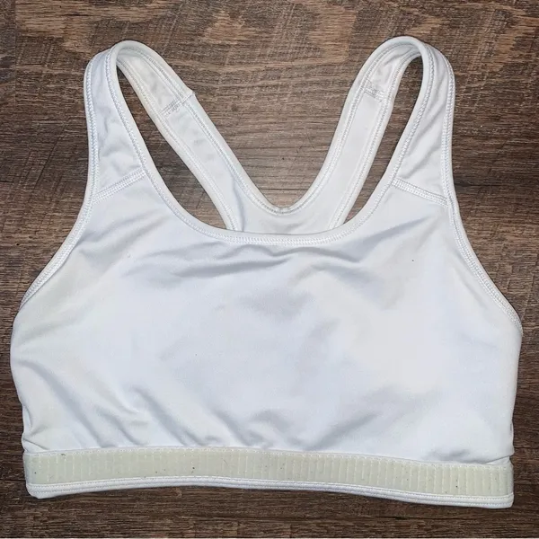Nike Dri-Fit Sports White Bra Size Medium - Image 3