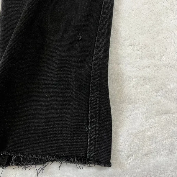 Levi's 70s High Straight Jeans Size 27 Raw Hem Grunge Whimsigoth Casual Classic - Image 11