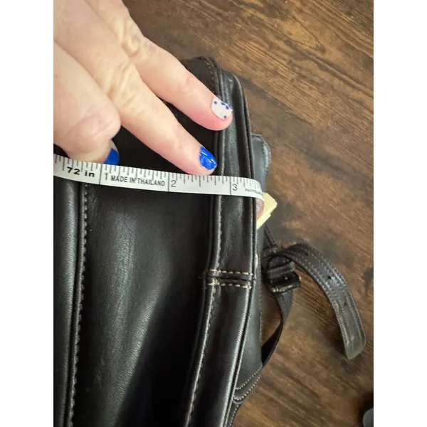 Fossil Black Leather Crossbody Organizer Bag With ID‎ Window And Card Slots - Image 9