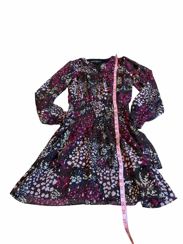 White House | Black Market long sleeve floral mini dress - Image 2