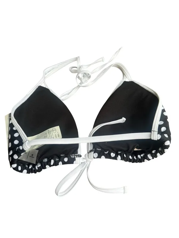 Abercrombie & Fitch Black White Polka Dot Bikini Top M NWT - Image 4