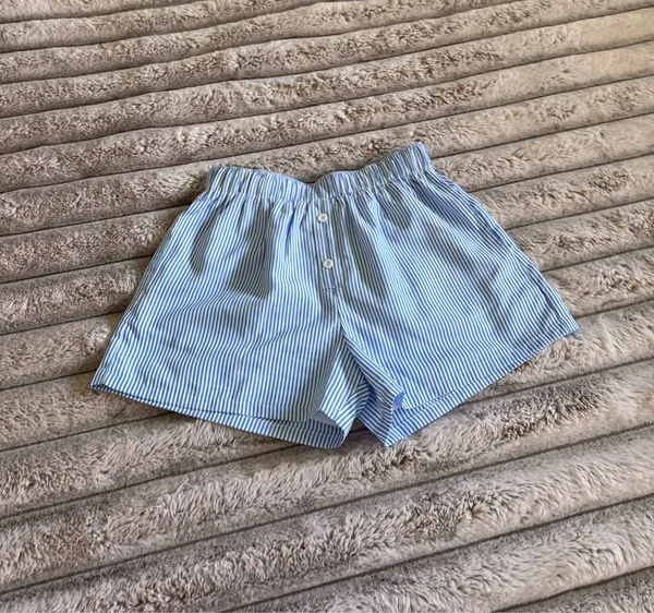 Nautical Striped Women’s Elastic Waist Shorts - Image 6