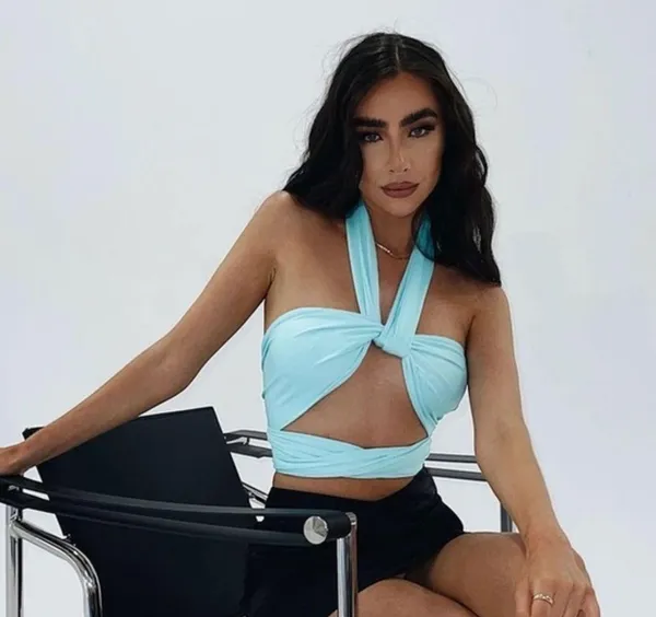 Midnight Blue Strap Top - Image 2