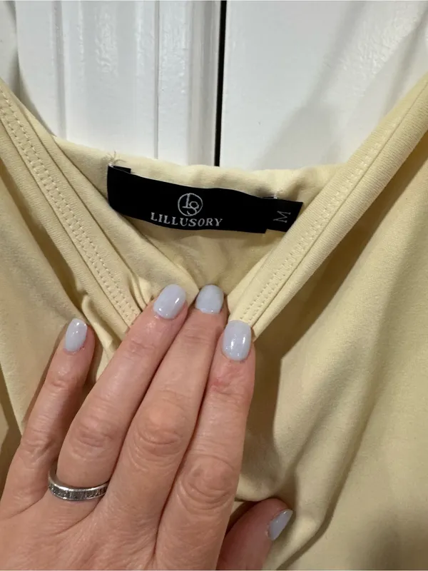Elegant Cream Cowl Neck Maxi Slip Dress - Image 3