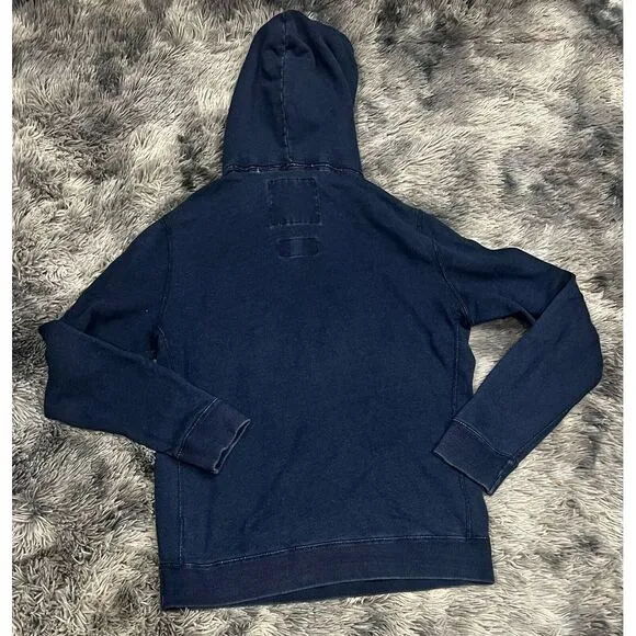Abercrombie & Fitch Size Medium Navy Blue‎ Hoodie Pouch Hoodie. - Image 7