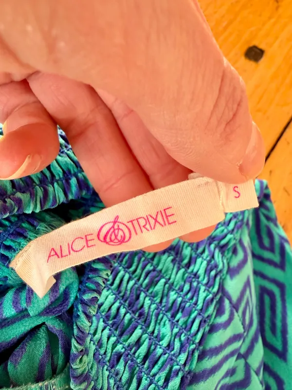 Alice + Trixie Strapless Geometric Mini Dress Size Small - Image 7