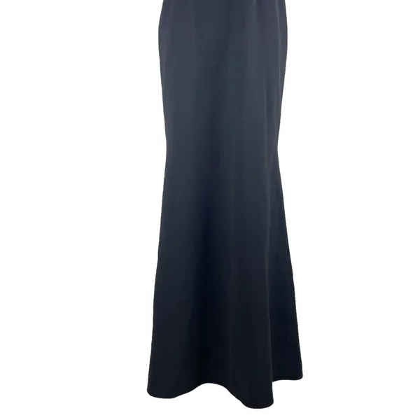 Jill Stuart Square Neck Waist Cut Out Evening Gown Maxi Dress Black Size 4 - Image 8
