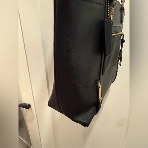 Madison West Elegant Black Tote Bag‎ - Image 11