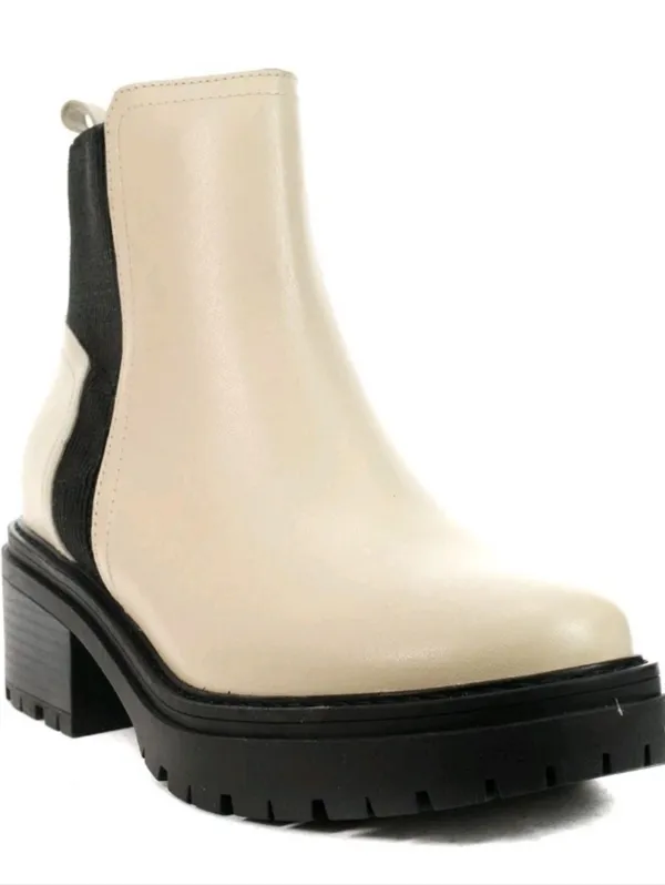 Naturalizer Jadyn Porcelain Leather Chelsea Boots Booties Lug Sole Chunky Size 7 - Image 14