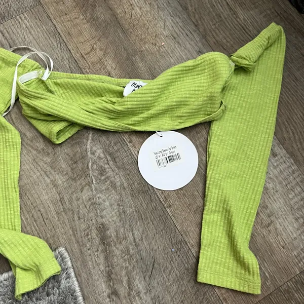 NWT Princess Polly Faye Long Sleeve Top green size 4 - Image 2