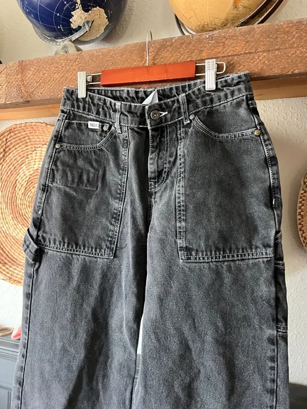Ragged Priest Charcoal Black Baggy Denim size 26 - Image 3