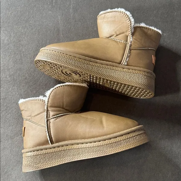 Women’s Mini Platform Ankle Boots Faux Fur Lined Size 7 (EU38) NEW - Image 6
