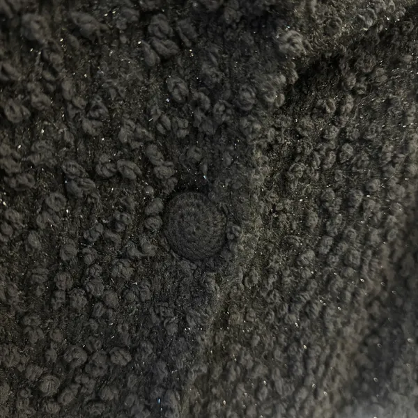 Dunnes Stores St Bernard Black‎ Popcorn Knit Shimmer Cardigan Jacket Size 10-12 - Image 5