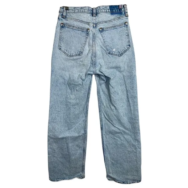 Abercrombie & Fitch 90s Relaxed Jean High Rise Blue Denim Straight Jeans Sz 27 4 - Image 2