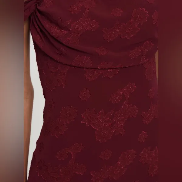 Princess Polly Azura Off The Shoulder Maxi Dress Burgundy - Image 10