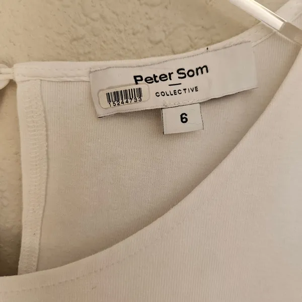 Peter Som Collective Rent the Runway White Combo Eyelet Dress Mini Sz 6 $360 - Image 6