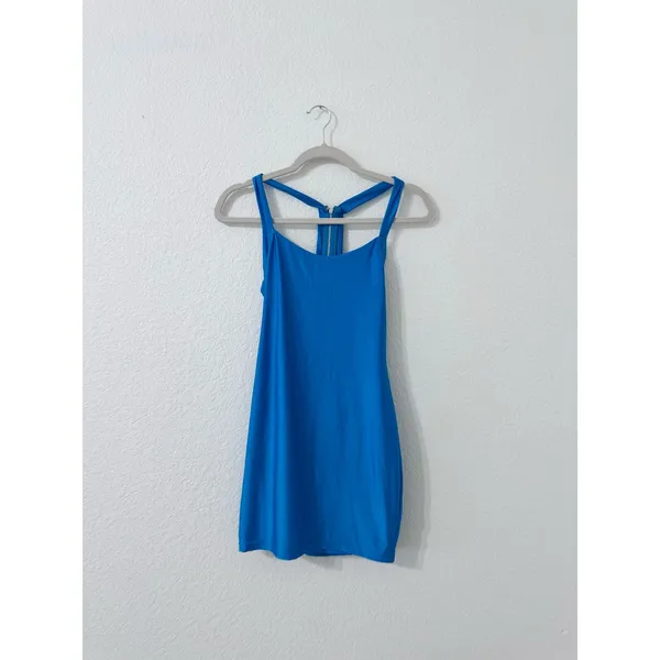 Superdown Lucy Bodycon Mini Dress Blue Bodycon Sleeveless Racerback Size S - Image 2