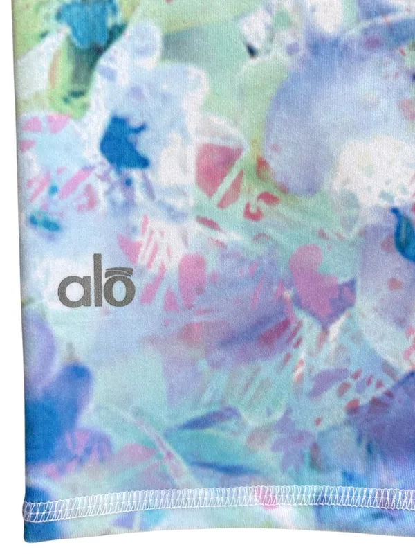 Like New ALO Yoga Crop Leggings Floral Size Large - Image 7