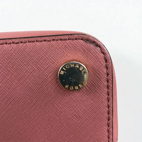 MICHAEL KORS Cindy Dome Satchel Saffiano Leather Bag Pink Classic Elegant Chic - Image 11
