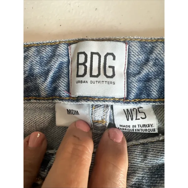 BDG Jeans Women 25 High Rise Mom Baggy distressed Denim Y2K Skater vintage - Image 5