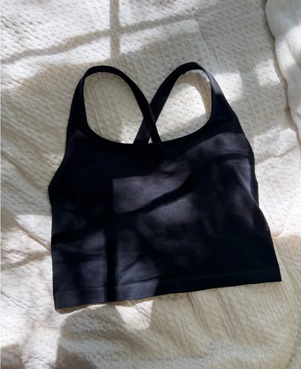 Fabletics Black Workout Tank & Leggings Set - Image 3