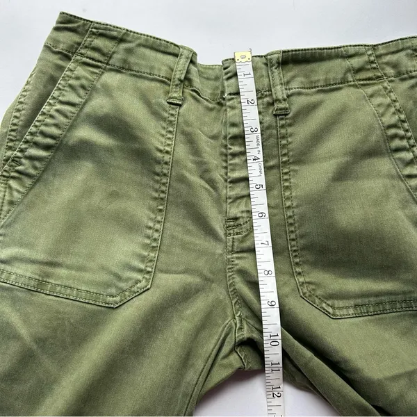 J. Crew Women's Ankle Length Jeans in Olive Green 27 - Image 8