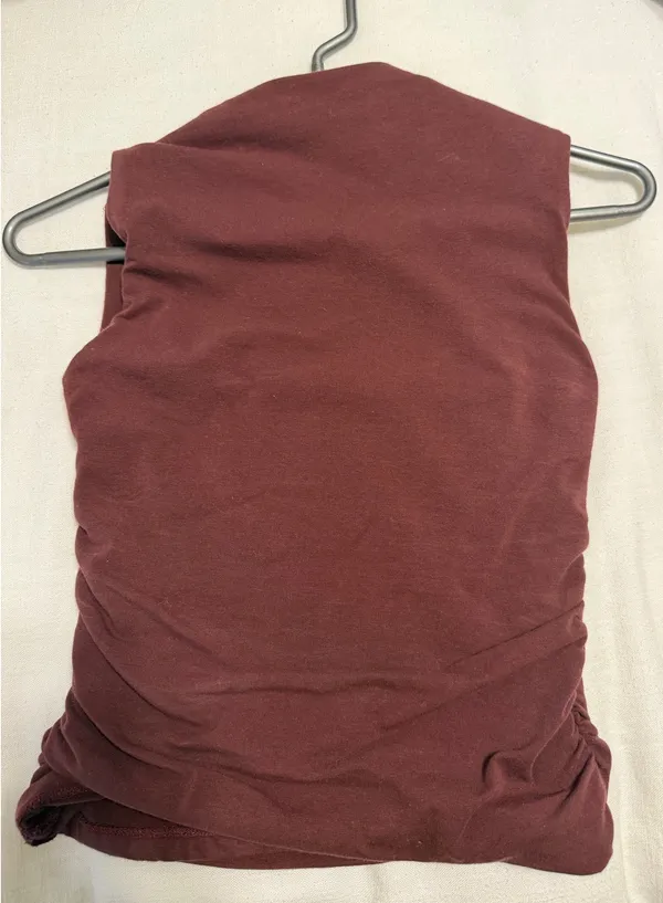 Abercrombie and Fitch top maroon XS - Image 3