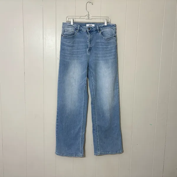 Mica Los Angeles Super High Rise Straight Leg Jeans Size 31 Loose Fit - Image 3