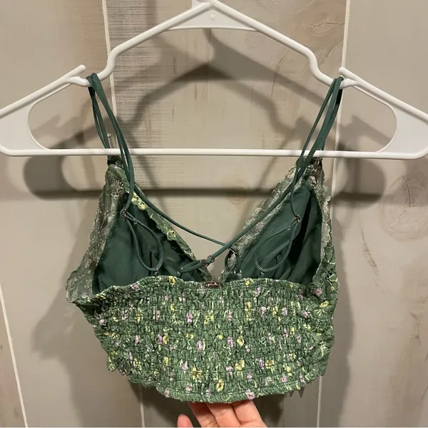 Cute avocado lace floral stretchy coquette bralette Pink Victoria’s Secret Large - Image 10