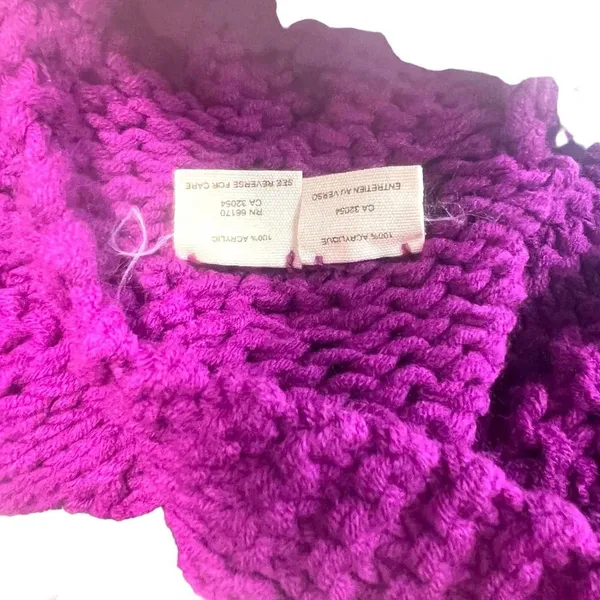 Free People Purple Taf Cable‎ Knit Cardigan Sweater Size XS - Image 8