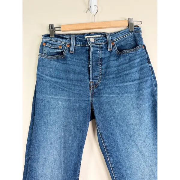 Levis‎ Wedgie Straight High Rise Blue Jeans 34964-0207 Size 29x28 - Image 3