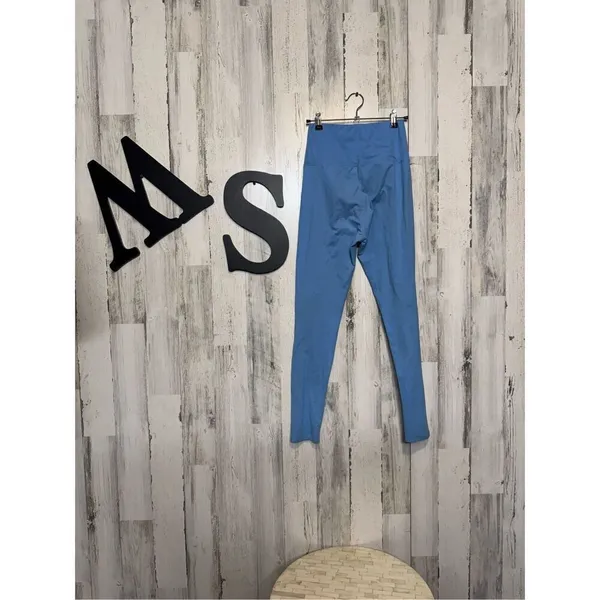 Blue work out leggings Blue - Image 4