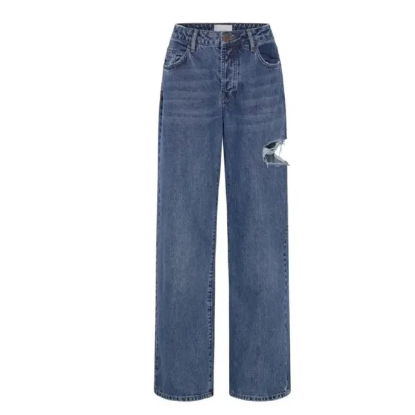 Revolve One Teaspoon Blue Mid Waist Wide Leg Jackson Jeans(Size 28) - Image 5