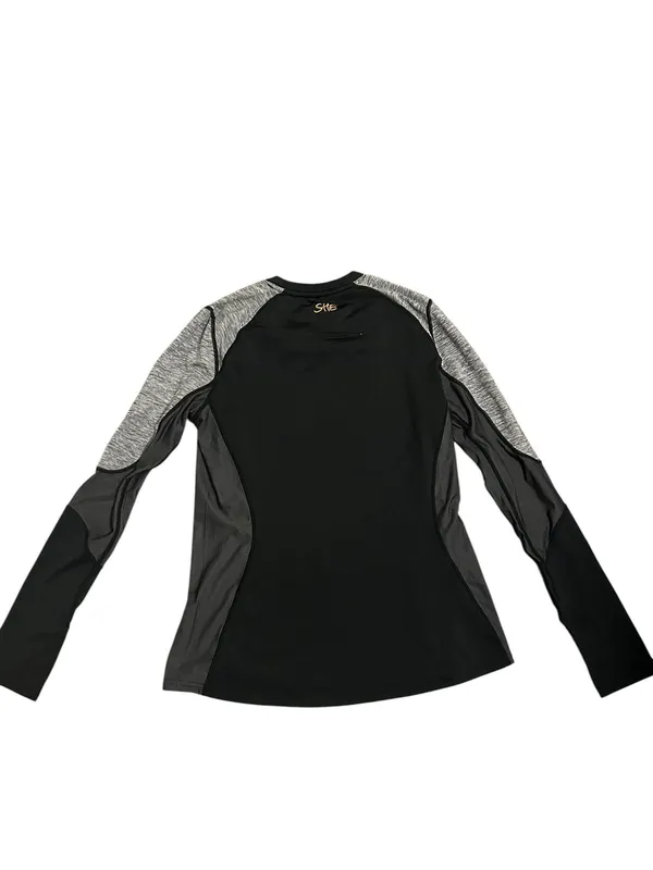 SHE Outdoor Black and Gray Long Sleeve Athletic Shirt with Thumb Holes - Image 3