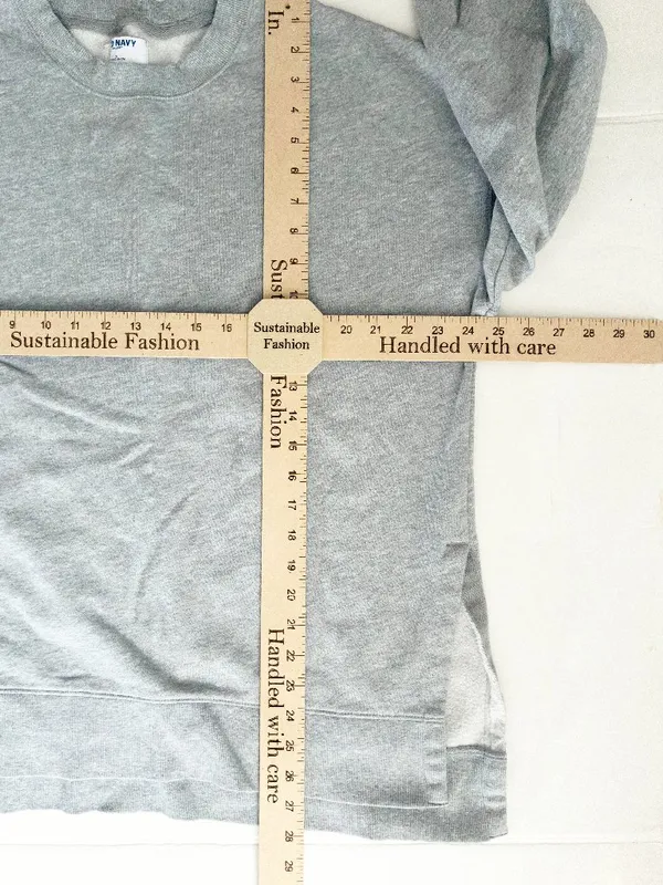 Old Navy SoComfy Long Sleeve Tunic Sweatshirt - L - Heather Grey - Image 3