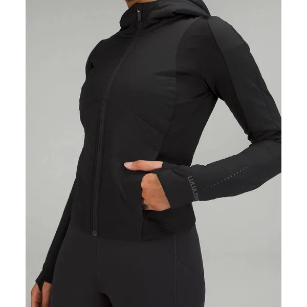 Lululemon Push Your Pace Jacket Size 6 Black Hiking -LW4BZFS BLK EUC - Image 2